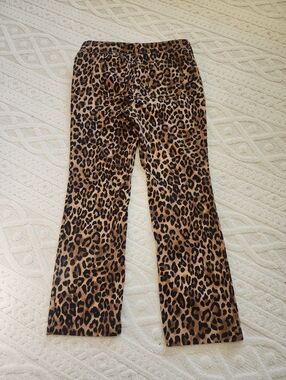 10P Jones New York Leopard Print Pants - Brown and Black